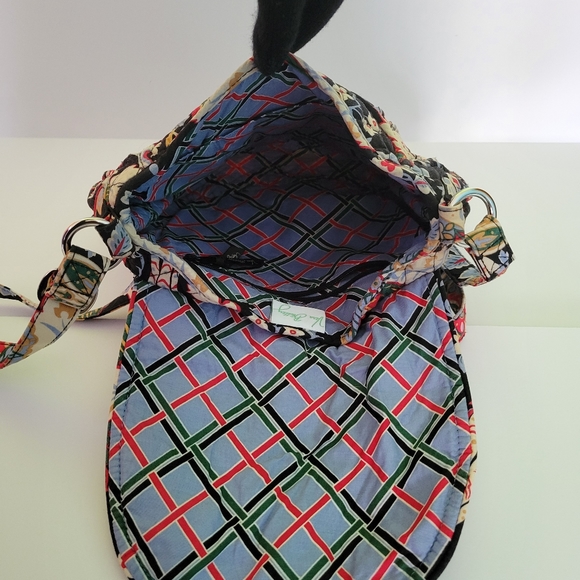 Retired Vera Bradley Floral Versailles Pattern Crossbody Handbag Purse - Picture 3 of 5